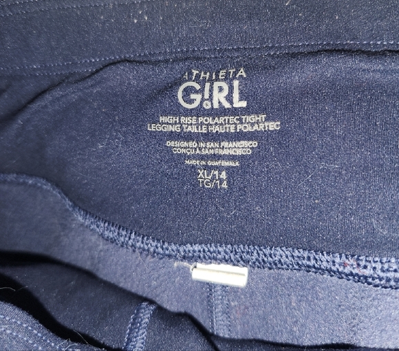 Athleta Kids Leggings in Deep Blue - Picture 3 of 3